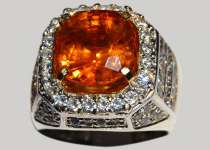 Natural Glittering Sunkist Orange Sapphire ( SPC 017) = SOLD OUT / TERJUAL