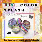 Color Splash- Multi Bangle Set in Vibrant Colors