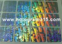 2D 3D hologram label