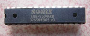 SN8P2604 SONIX IC agent SCM development and decryption