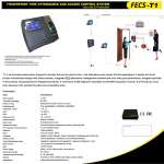 Fingerprint Time Attendance And Access Control System Model FECS-T1