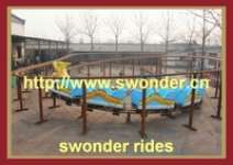 Absorbing Outdoor Playground Electric Train Dragon Roller Coaster