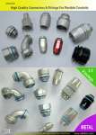 metal liquid tight connector,  METRIC & PG liquid tight connector and fittings LIQUID TIGHT metal connector