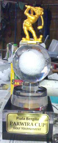 piala golf, trophy golf, acrylic laser, ....