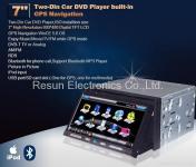 Two-Din Car DVD GPS - 7" High Definition LCD - RDS Bluetooth - DVB-T - Pincture in Picture