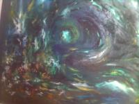 Deep sea at canvas,  April 1998. 75 cm x 59 cm