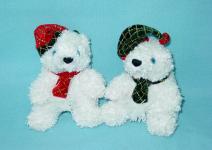 T20124-5" Polar Bear w/ hat & scarf