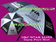 Payung Promosi Golf silver hitam