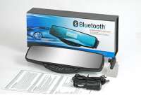 BLUETOOTH HANDS FREE CELL PHONE CAR KIT MIRROR
