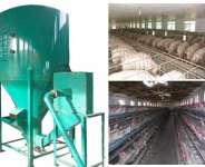 Animal feedstuff crushing and mixing machine,  animal feeding machine,  piglet fodder machine,  chicken stuff machine