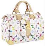 Replica bags M92643 Multicolor Speedy 30 White