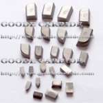 Tungsten carbide brazed tips