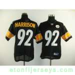 NFL Pittsburgh Steelers 92 HARRISON Black Jersey