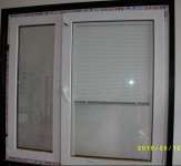PVC Casement window with shutter inside