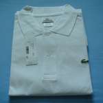 brand name shortsleeve polos,  solid white