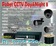 Paket Murah CCTV AVTECH 8 ch Day& Night