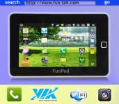 Discount 7 inch Android 2.2 VIA8650 2G GSM Phone Call Tablet PC FunPad 256MB 4G Flash 10.1