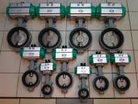 TOMOE Pneumatic Actuator With Butterfly Valve