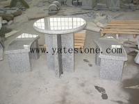 Offer granite table and bench*