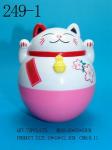 Roly-poly Lucky Cat Money bank