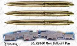 LQ_ K98-D1 Gold Ballpoint Pen Gift / Souvenir and Promotio