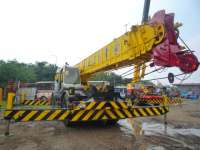 = ) CRANE 45TON DIJUAL MURAH = = KOBELCO RK450-2 Crane ( BEKAS) 45ton / Rough Terrrain Crane 45 ton / Mobile Crane 50 ton / Rafter Crane 45ton - 50ton ex-Jepang ( Build Up ) . -- Stock Terbatas --