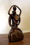 abstract bronze statue