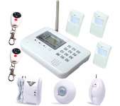 Wireless LCD GSM home security alarm system