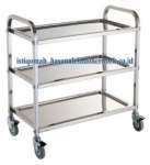 FOOD TROLLEY | Trolley Stainless/ trolley barang/ Trolley makanan/ Trolley Minuman | tiang antrian | q up standing | tong sampah stainless | tempat sampah fiber | kursi fiber | meja stainless | standing astray |