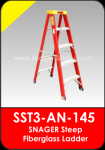 ( Model : SST3-AN-145) Snager Step Fiberglass Ladder / Tangga Kerja Fiberglass berstandart Internasional