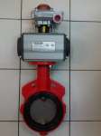 NUTORK Pneumatic Double Acting With BRAY Butterfly Valve + Limit Switch Box