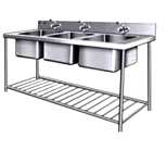 Triple Bowl Sink Stainless