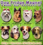 Fridge magnet / refrigerator magnet - dog head