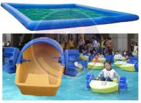 Sell Inflatable Pool with Paddle Boat