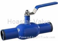 Gas fully welded ball valve