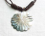 delicate natural seashell necklace