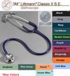 Jual Stetoskop LITTMANN Classic II ( 3M) murah-Warna black,  grey,  burgundy,  plum,  ceil blue,  raspberry,  seafoam green,  red,  orange,  purple.