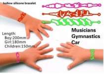 hollow silicone bracelet/ tattoo silicone wristband