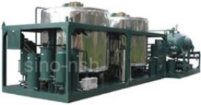 waste engine lubricating oil remediation system