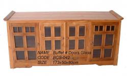 Buffet 4 doors glass