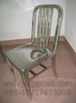 Stainless chair, navy chair