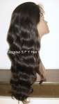 human hair full lace wig with highlights