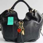 Leather branded handbags