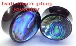 abalone organic body piercing and body jewelry part. plugs and tunnels