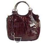 Coffee leather Handbag 86005