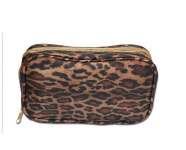 CONPOREI really MeiHui fashion multi-function printing double makeup bag - 5901 leopard grain. Wild leopard