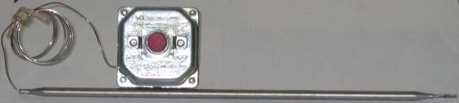 Thermostat,  Hi-Limit Push Button 6 Terminal