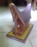 papercraft; Toraja' s house