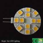 LED G4 light with 12pcs 5050SMD,  10-30VAC/ DC