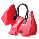 DOGGY GLOSSY BAG RED